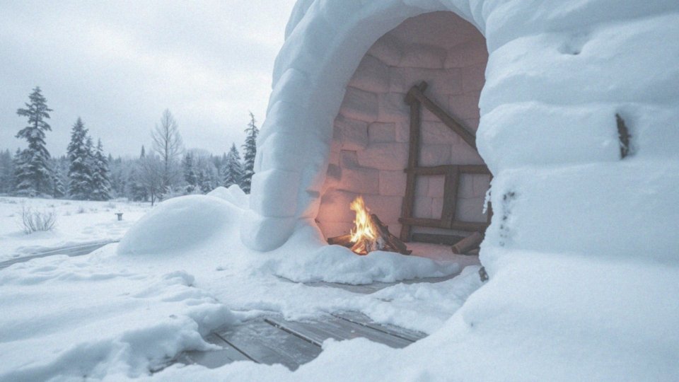 Jak ognisko może nadtopić igloo?